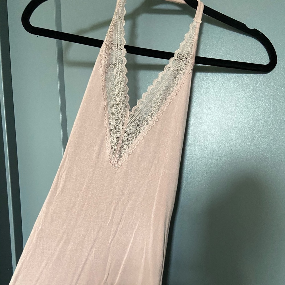 American Eagle | pink halter bodysuit